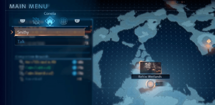 Select Smithy From the Main Menu