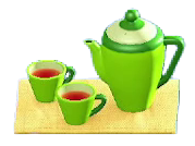 The Yellow (Mat Color) version of Tea Set