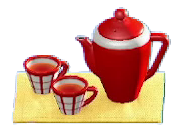 The Red version of Tea Set