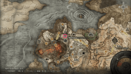 Minor Erdtree (Mt. Gelmir) Map