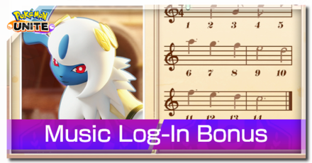 Pokemon UNITE - Music Log-In Bonus Banner