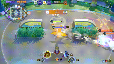 Pokemon UNITE - Duraludon Activating X Attack while in Flash Cannon.gif