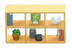 Open Wooden Shelves Image