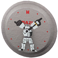 The Gray version of Throwback Wall Clock