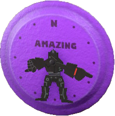 The Purple version of Throwback Wall Clock