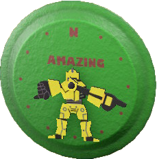 The Green version of Throwback Wall Clock