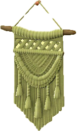 The Green version of Macrame Tapestry