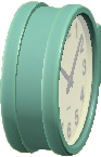 The Green version of Double-Sided Wall Clock