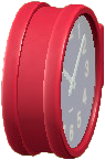 The Red version of Double-Sided Wall Clock