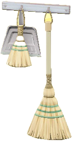 The White version of Broom and Dustpan