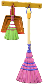 The Colorful version of Broom and Dustpan