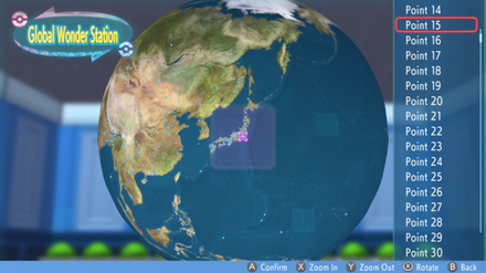 Pokemon BDSP - GWS Geographical Points