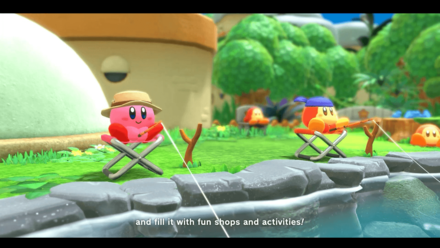 Kirby and the Forgotten Land - Fishing Minigame