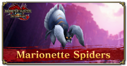 MH Rise Sunbreak - Marionette Spiders Banner
