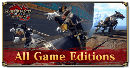 Monster Hunter Rise Sunbreak (MHR:SB) - All Game Editions Banner