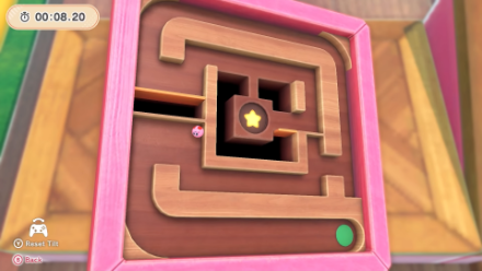 Kirby and the Forgotten Land - Wooden Maze Minigame