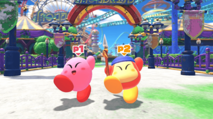 Kirby and the Forgotten Land - Player Two Controls Bandana Waddle Dee