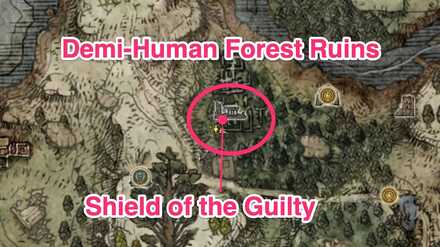 Demi-Human Forest Ruins Map - Shield of the Guilty Location