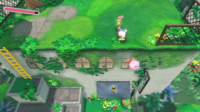 Kirby and the Forgotten Land - Inhale the Blade Knight and the Bomb