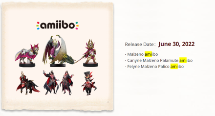 MH Rise Sunbreak - Amiibo Release Date