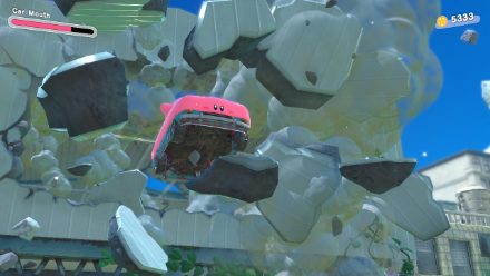 Break Obstacles Car Mouth Kirby