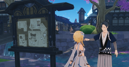 Genshin - Talk to Kayabuki for the Hyakunin Ikki Quest