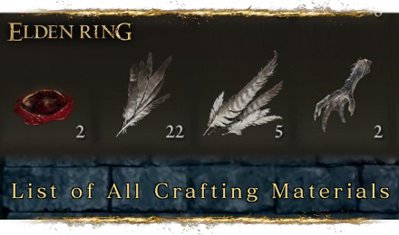 Elden Ring - List of All Crafting Materials