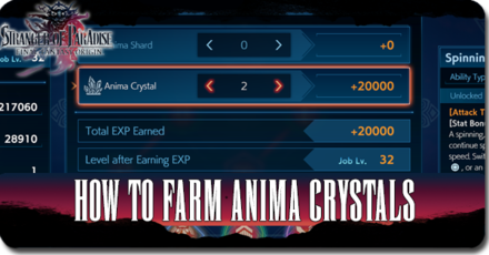 Final Fantasy Origin - Stranger of Paradise - How to Farm Anima Crystals