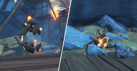 Genshin Impact - Cage-Shaped Geo Formations