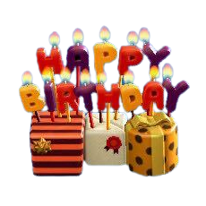 The Orange version of Birthday Candles