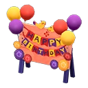 The Orange version of Birthday Sign