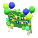 The Green version of Birthday Sign