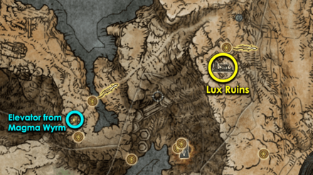Rya - Lux Ruins Map Location