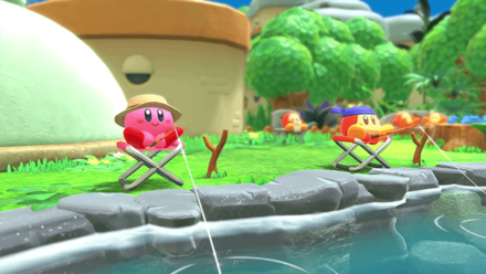 Kirby and the Forgotten Land - Fishing Pond