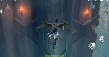 Genshin - Temple of the Lion - Archon Quest Lisa - Glide Up