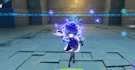 Genshin - Temple of the Lion Secret Hideout - Activate Electro monument