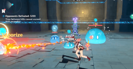 Genshin - Temple of the Lion Secret Hideout - Defeat 20 Opponents