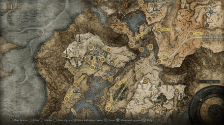 Elden Ring - Resurrection Painting Location Map Visit Elden Ring.png