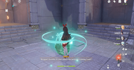 Genshin - Temple of the Falcon Archon Quest - Destroy the Dragon