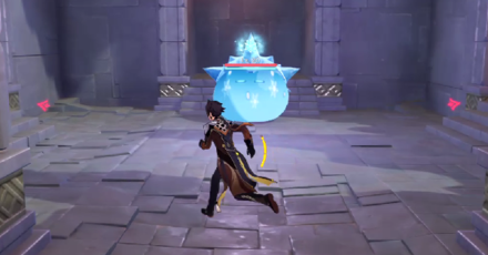 Genshin - Temple of the Falcon Windy Cliff - Electro hilichurl Shooters to your left and right