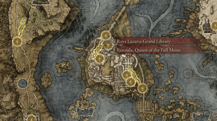 Grand Library of Raya Lucaria Map Location