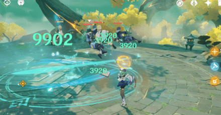 Genshin - Travels of the Moonlit Venturer - Gather enemies to one spot