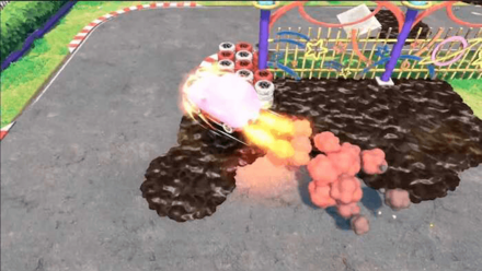 Kirby and the Forgotten Land - Jump to avoid the dirt on the third corner