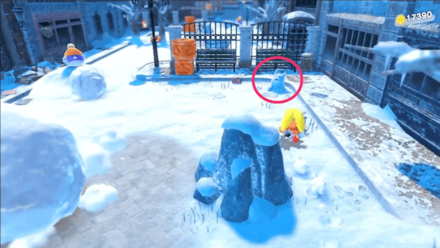 Kirby - Destroy the 1st animal snow sculpture