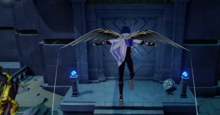 Genshin - Temple of the Wolf Archon Quest - Glide upwards
