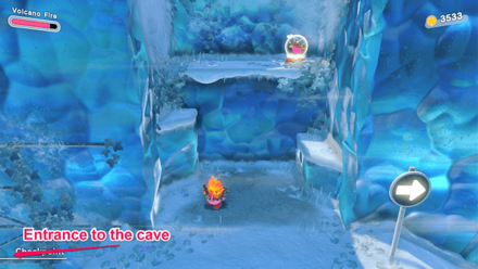 Kirby - Find a cave that