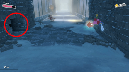 Kirby and the Forgotten Land - First Waddle Dee Hidden Room Entrance