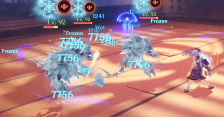 Genshin - Moshiri Kara - Freeze Enemies
