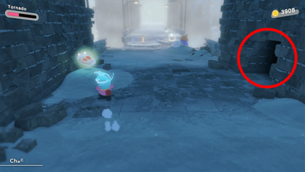 Kirby and the Forgotten Land - Second Waddle Dee Hidden Room Entrance