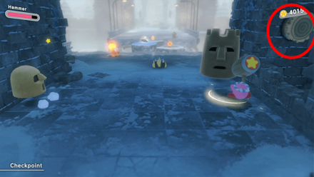 Kirby and the Forgotten Land - Third Waddle Dee Hidden Room Entrance
